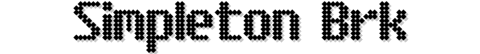 Simpleton BRK font